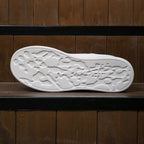 Women’s Clean White Leather Sneakers – Casual Minimalist Shoes