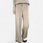 Women’s Pure Wool Wide-Leg Knit Trousers