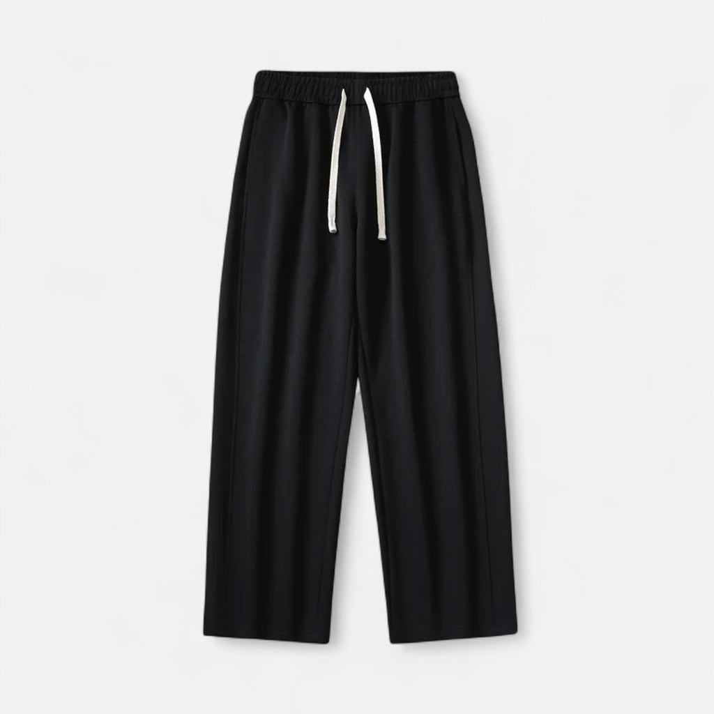 Men’s Wide-Leg Cotton Jogger Pants
