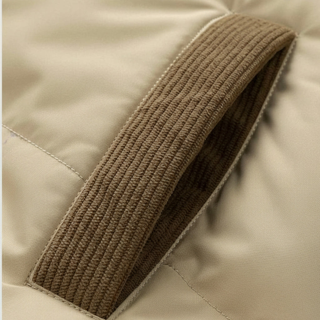 Men’s Fleece-Lined Winter Jacket with Removable Hood