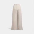 Women’s Jacquard Pleated Wide-Leg Trousers