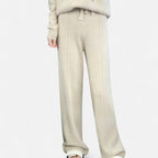 Women’s Pure Wool Wide-Leg Knit Trousers