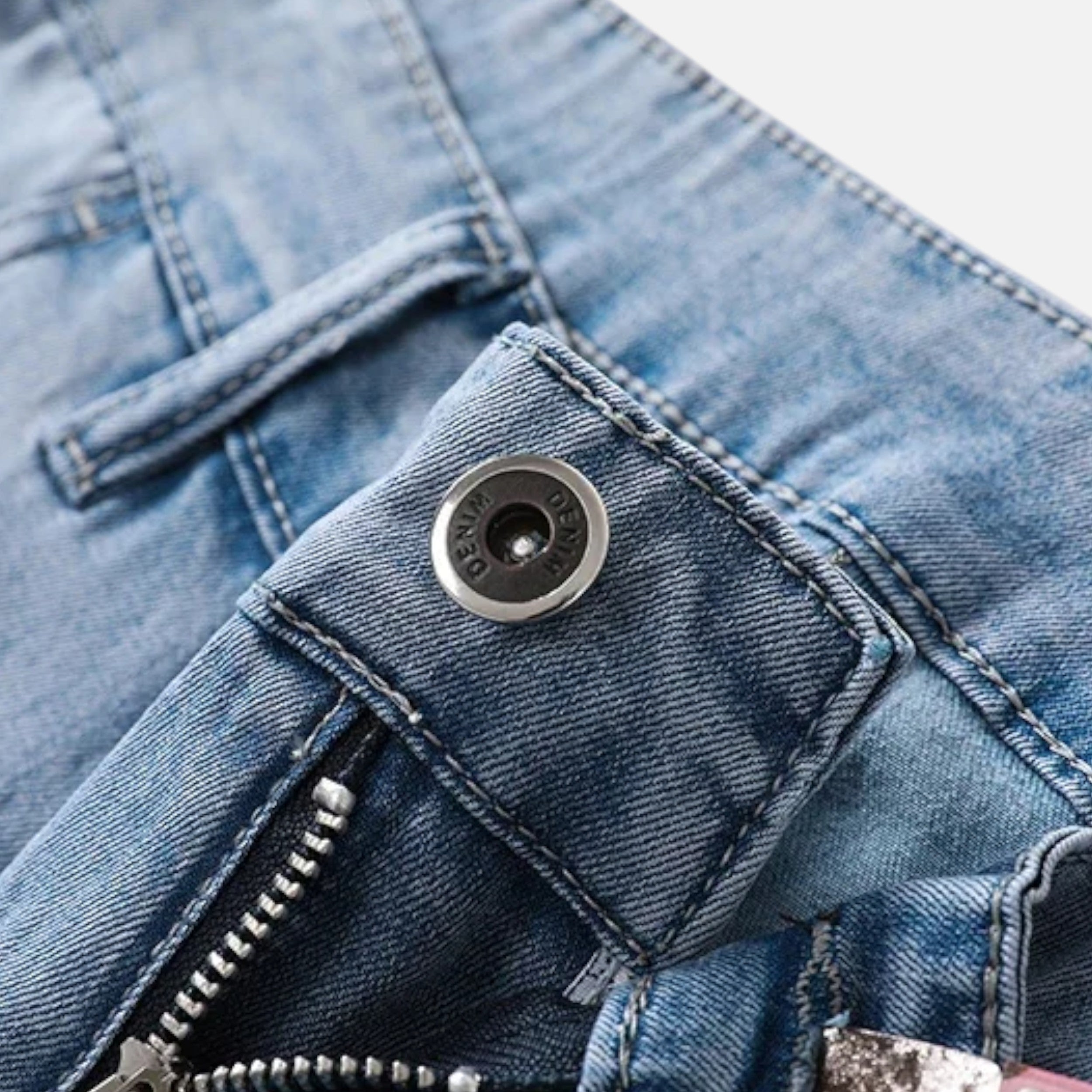 Straight-Leg Lyocell Denim Jeans