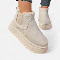 Women’s Short Plush Platform Ankle Boots