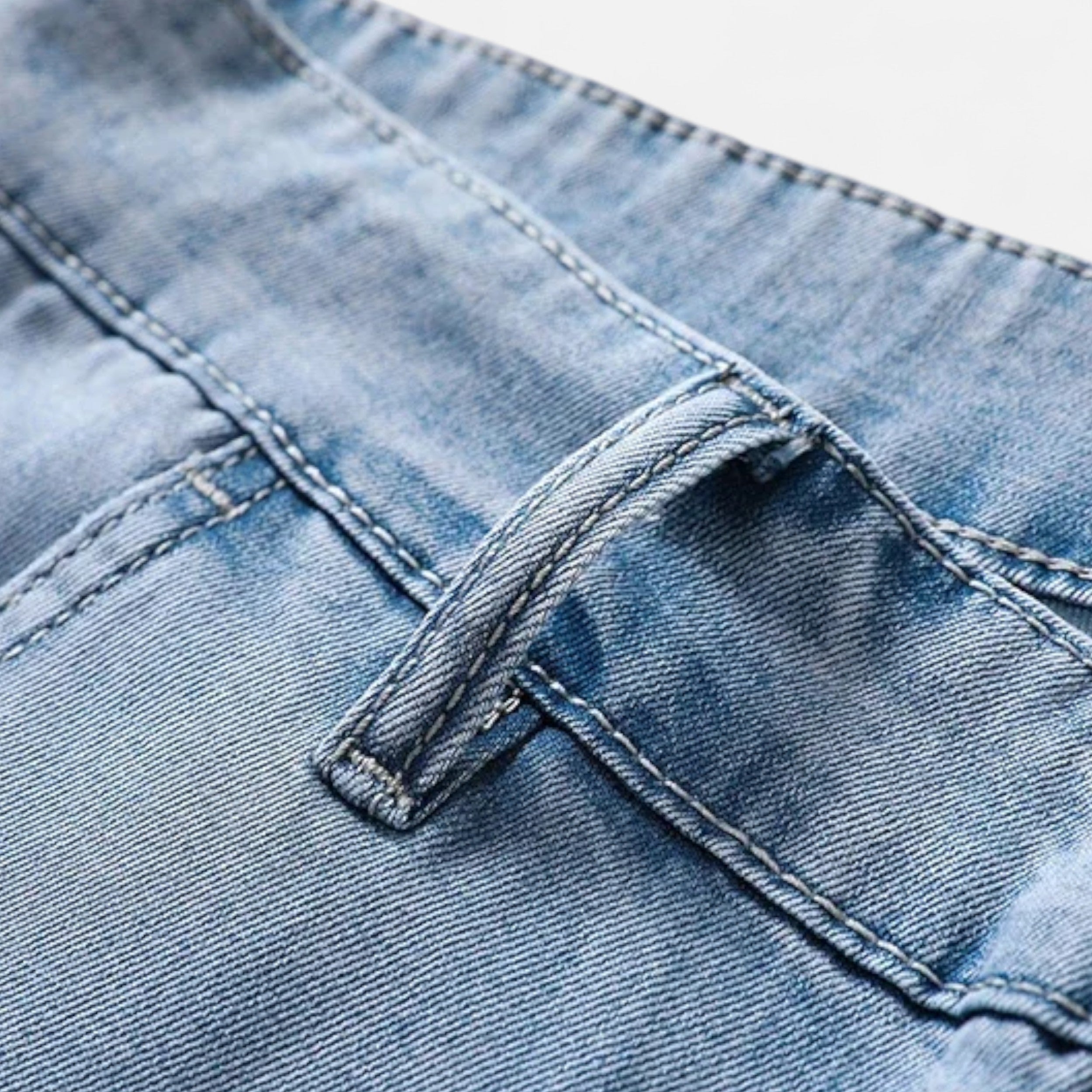 Straight-Leg Lyocell Denim Jeans