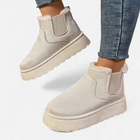 Women’s Short Plush Platform Ankle Boots