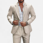 Men’s Single-Breasted Blazer & Trousers in Twill Heritage