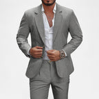 Men’s Single-Breasted Blazer & Trousers in Twill Heritage