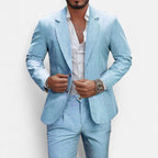 Men’s Single-Breasted Blazer & Trousers in Twill Heritage