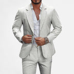 Men’s Single-Breasted Blazer & Trousers in Twill Heritage