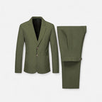 Men’s Single-Breasted Blazer & Trousers in Twill Heritage