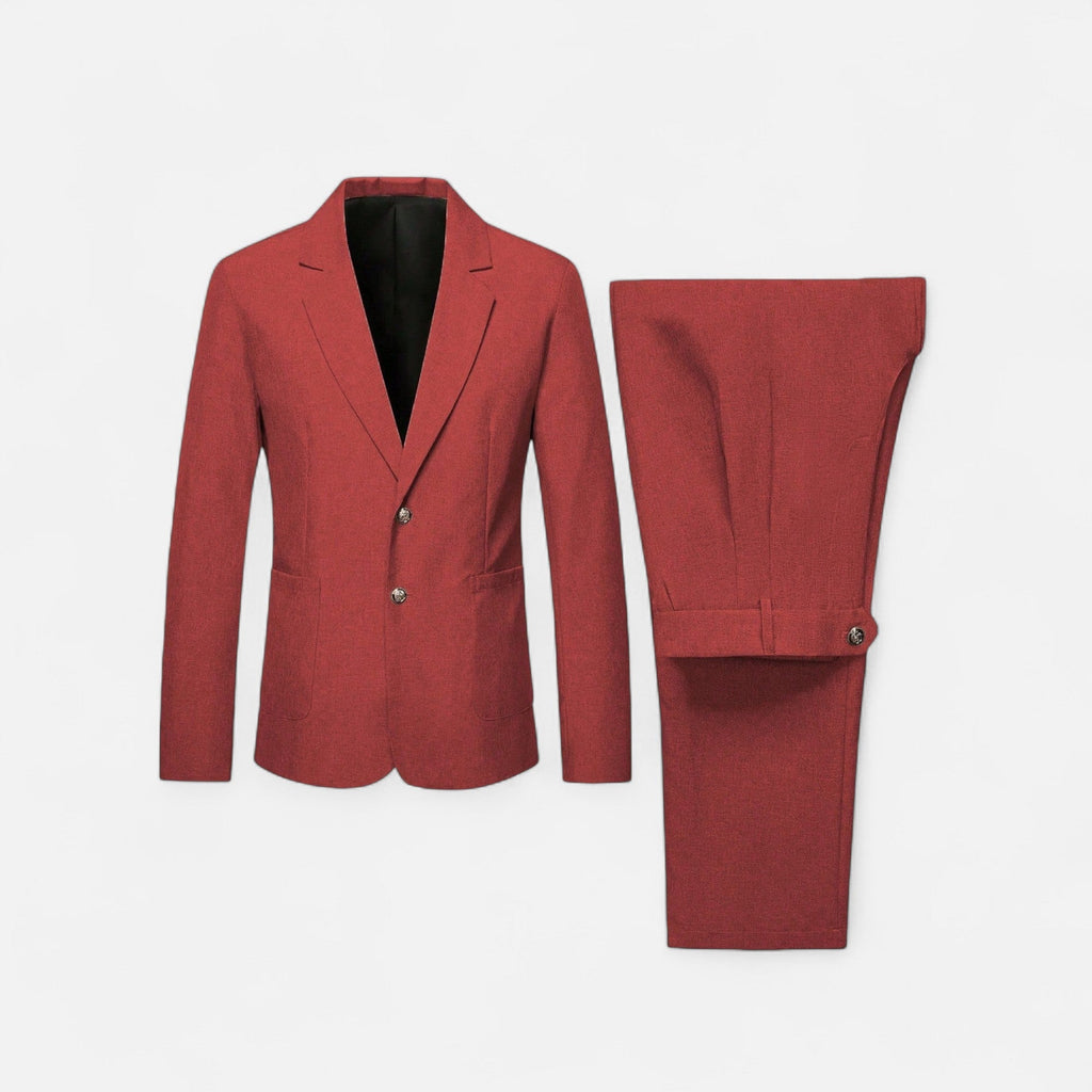 Men’s Single-Breasted Blazer & Trousers in Twill Heritage