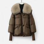 Women’s Fur-Collar Down Cotton Jacket