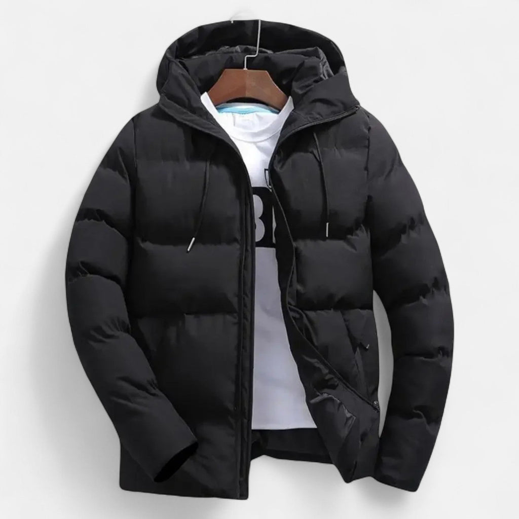 Men’s Hooded Puffer Jacket – Timeless Cold Weather Layer