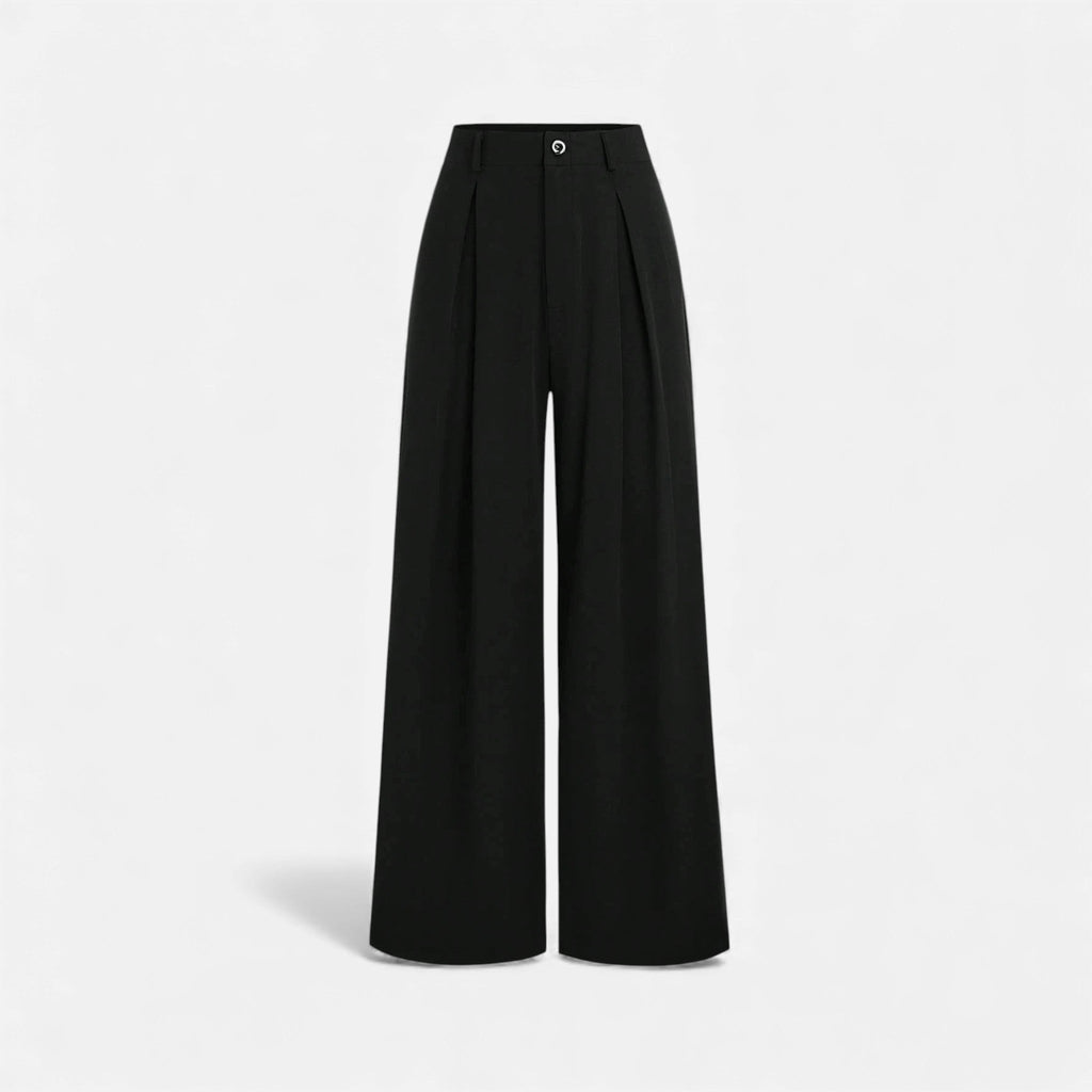 Women’s Jacquard Pleated Wide-Leg Trousers