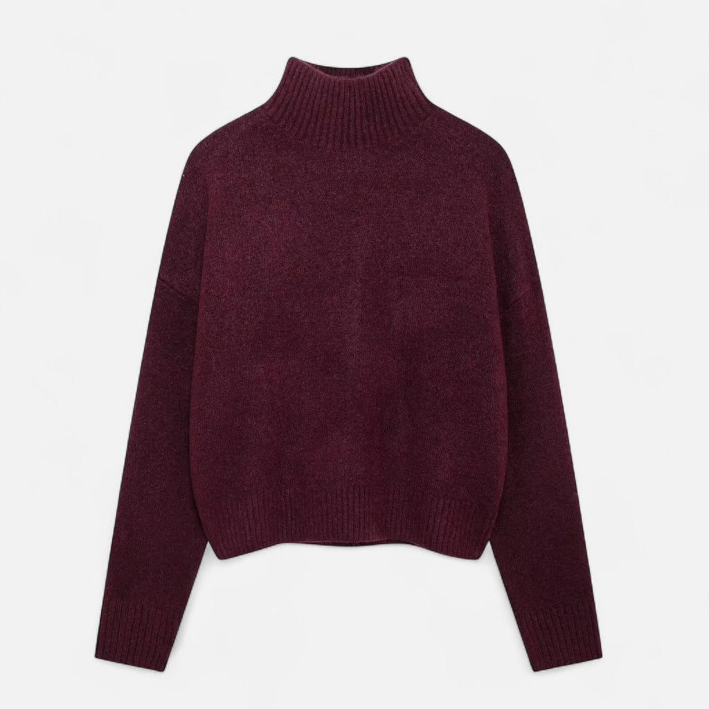 Women’s Vintage Turtleneck Sweater – Classic Winter Warmth