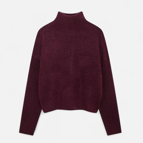 Women’s Vintage Turtleneck Sweater – Classic Winter Warmth