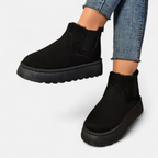 Women’s Short Plush Platform Ankle Boots