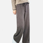 Women’s Pure Wool Wide-Leg Knit Trousers