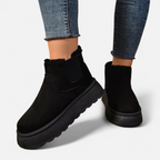 Women’s Short Plush Platform Ankle Boots