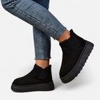 Women’s Short Plush Platform Ankle Boots