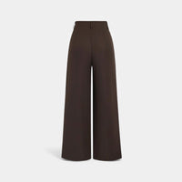 Women’s Jacquard Pleated Wide-Leg Trousers