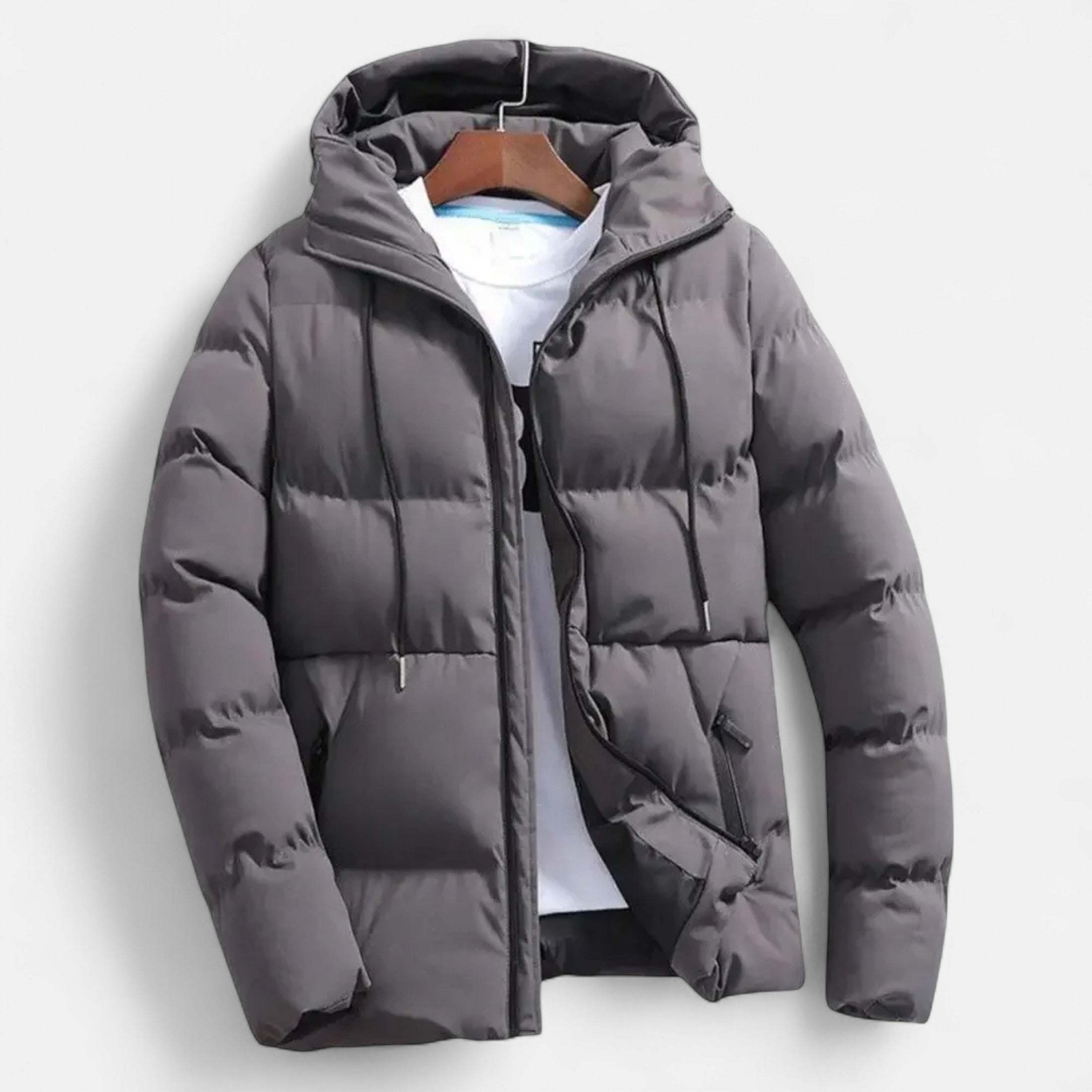 Men’s Hooded Puffer Jacket – Timeless Cold Weather Layer