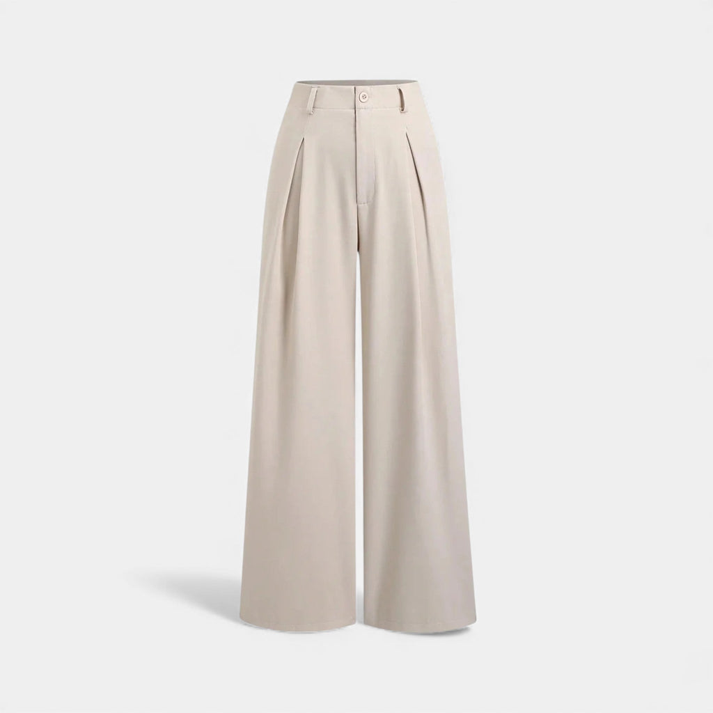 Women’s Jacquard Pleated Wide-Leg Trousers