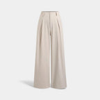 Women’s Jacquard Pleated Wide-Leg Trousers