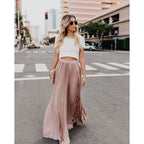 Women's Stylish Pleated Maxi Skirt
