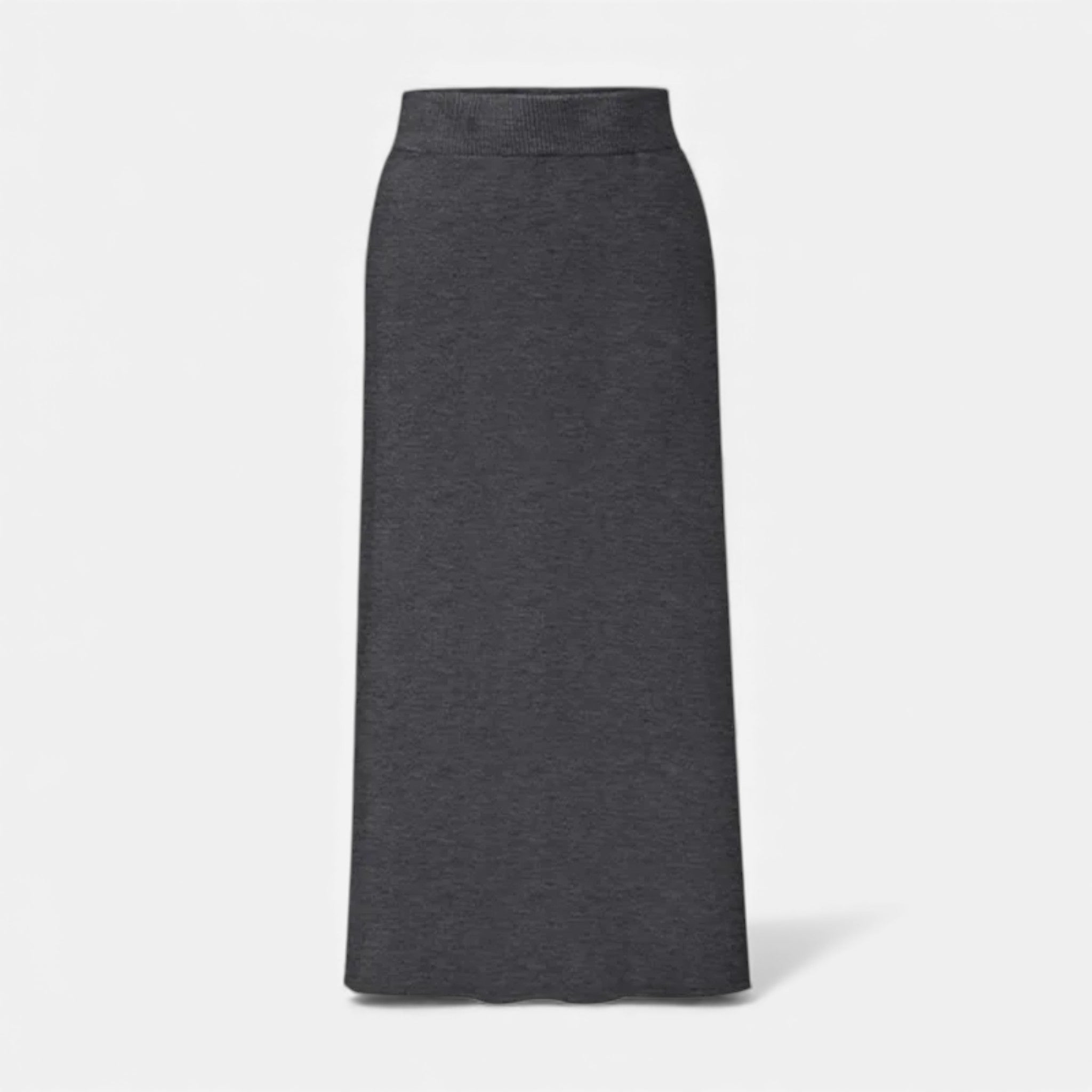 Women’s Wool A-Line Split Midi Skirt