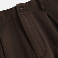Women’s Jacquard Pleated Wide-Leg Trousers