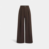 Women’s Jacquard Pleated Wide-Leg Trousers