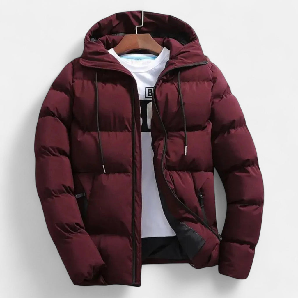 Men’s Hooded Puffer Jacket – Timeless Cold Weather Layer