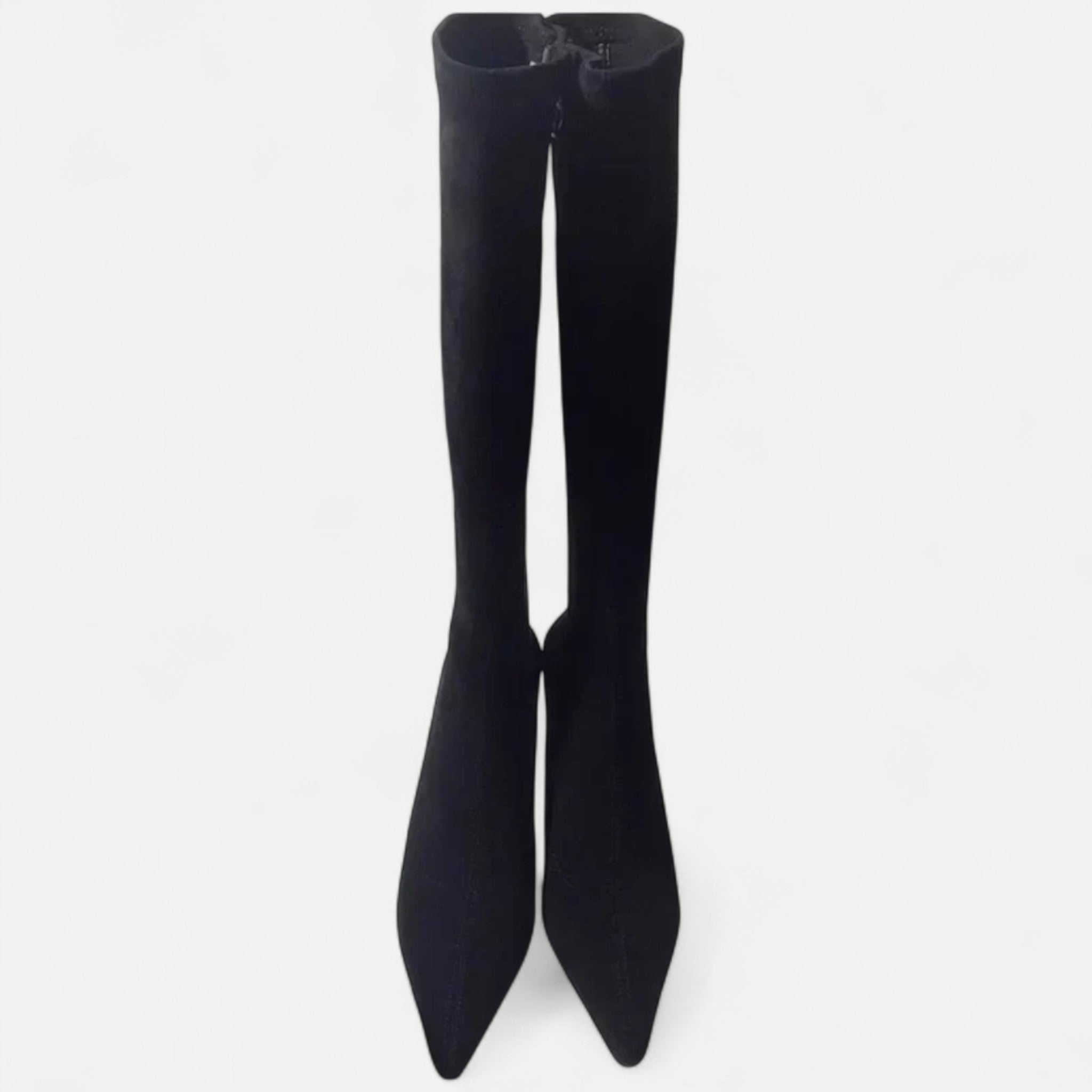 Women’s Suede Thigh-High Heeled Boots