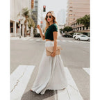 Women's Stylish Pleated Maxi Skirt