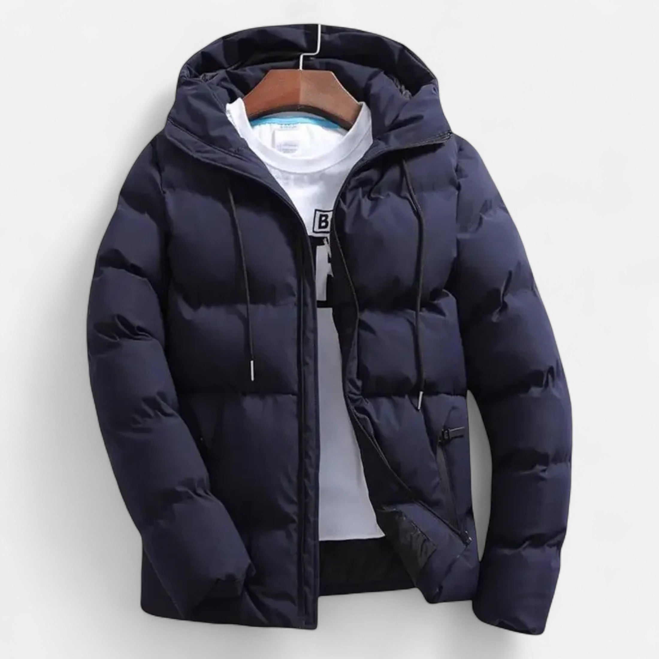 Men’s Hooded Puffer Jacket – Timeless Cold Weather Layer