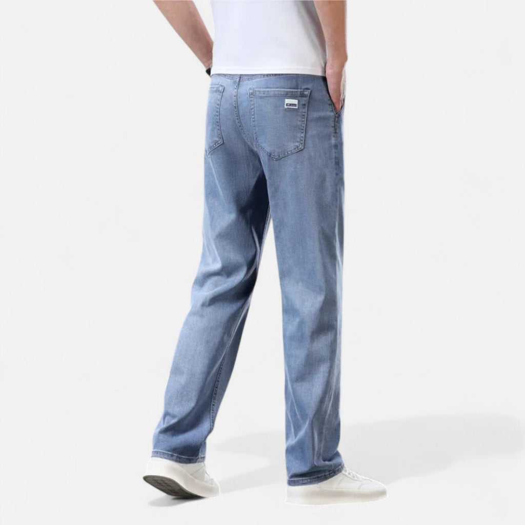 Straight-Leg Lyocell Denim Jeans