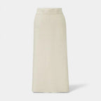 Women’s Wool A-Line Split Midi Skirt