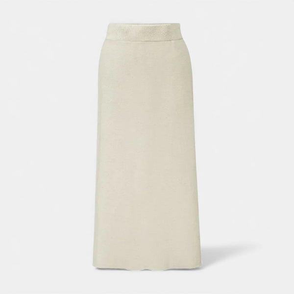 Women’s Wool A-Line Split Midi Skirt