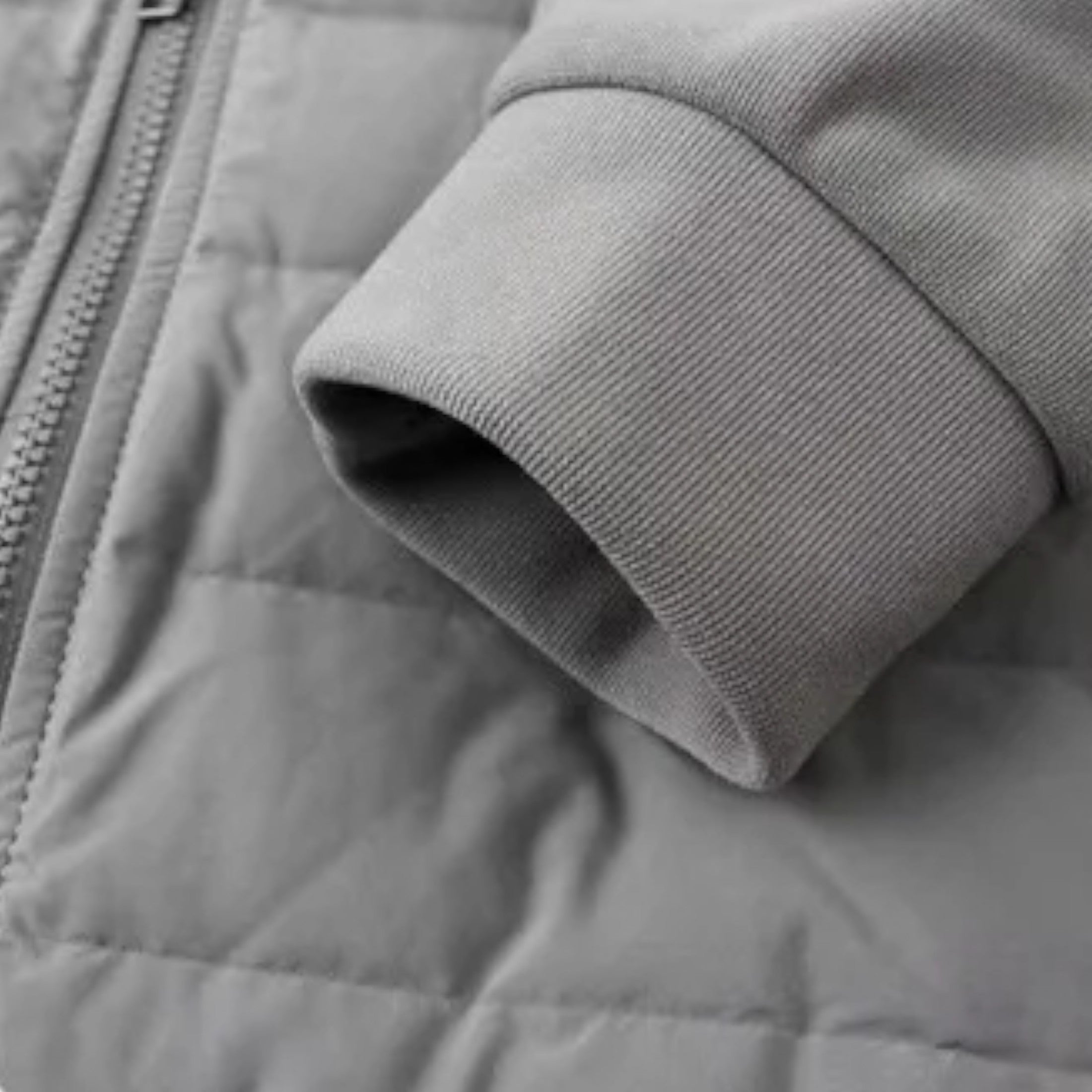 Men’s Hooded Down Jacket – Spliced Quilted Style