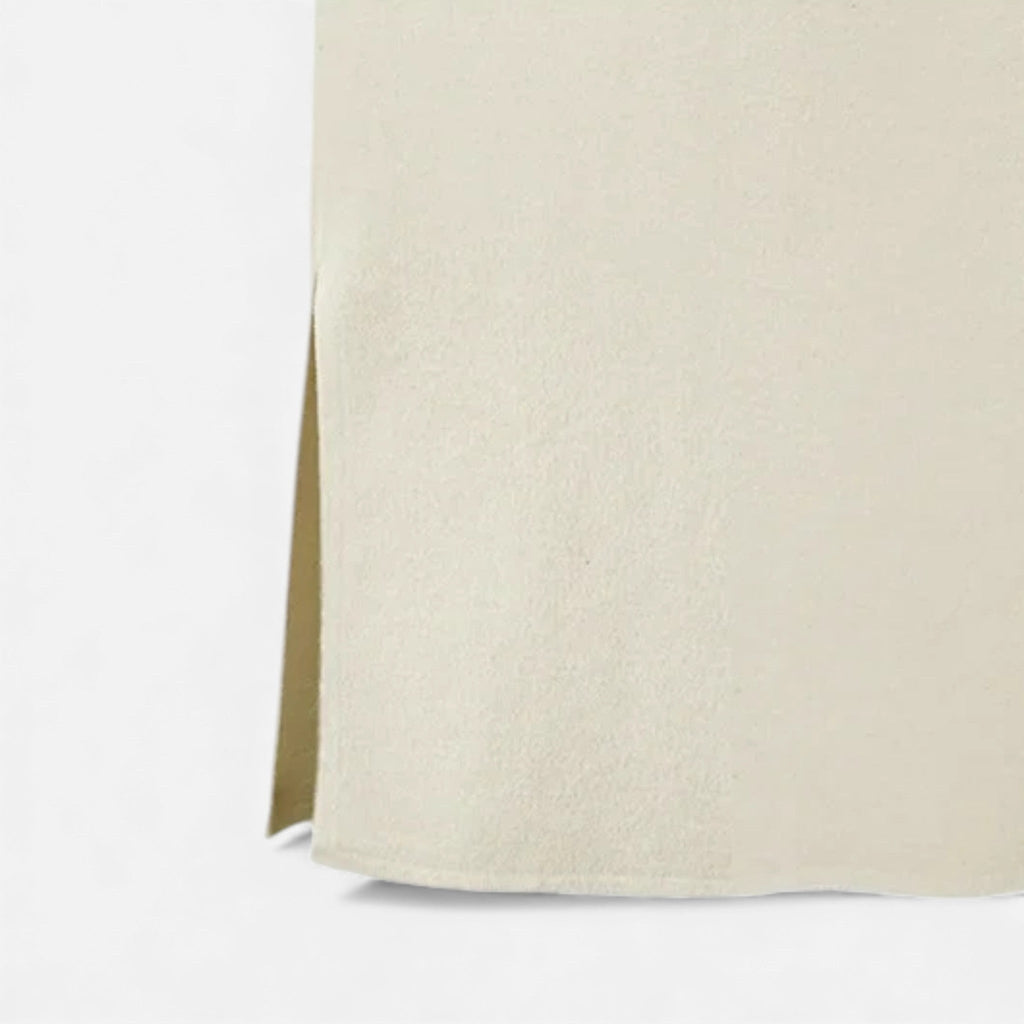 Women’s Wool A-Line Split Midi Skirt