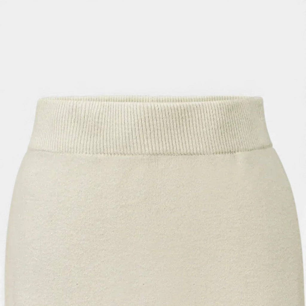 Women’s Wool A-Line Split Midi Skirt
