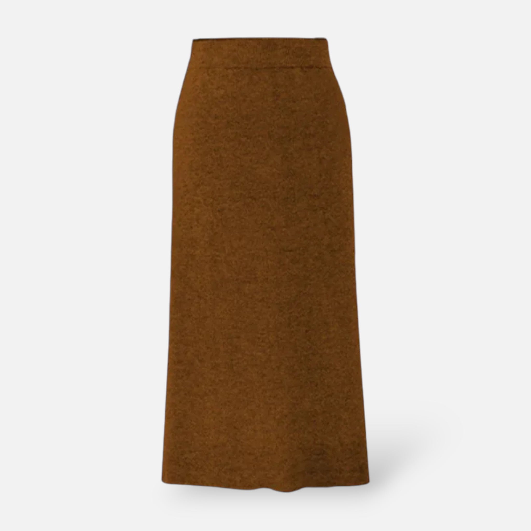 Women’s Wool A-Line Split Midi Skirt