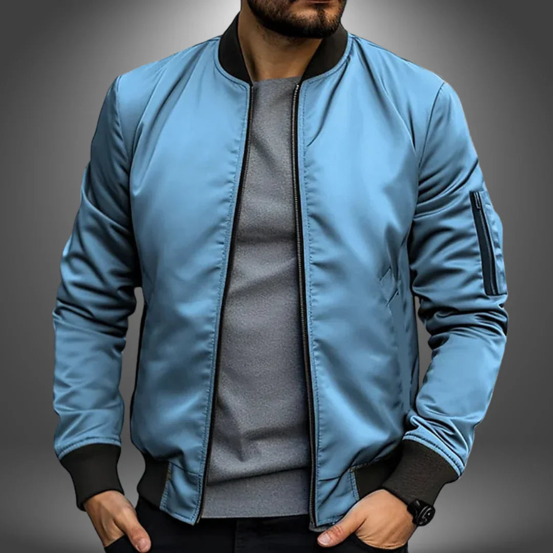 Men’s Lightweight Bomber Jacket – Casual Windbreaker Style