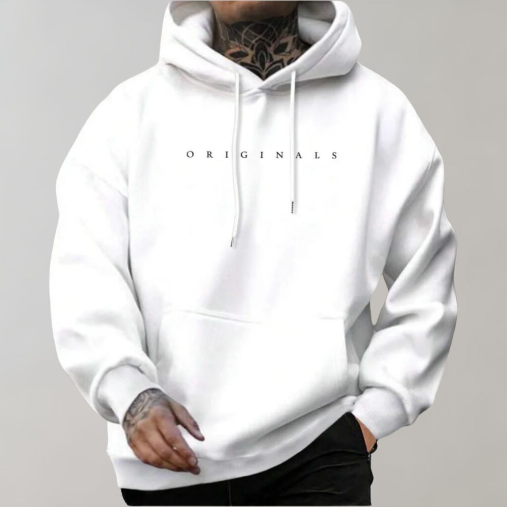 Men's Minimalist Oversized Hoodie with Casual Street Style Fit