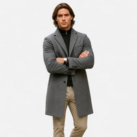 Men’s Classic Wool Overcoat – Premium Winter Coat