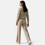 Women’s Pure Wool Wide-Leg Knit Trousers