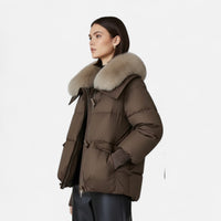 Women’s Fur-Collar Down Cotton Jacket