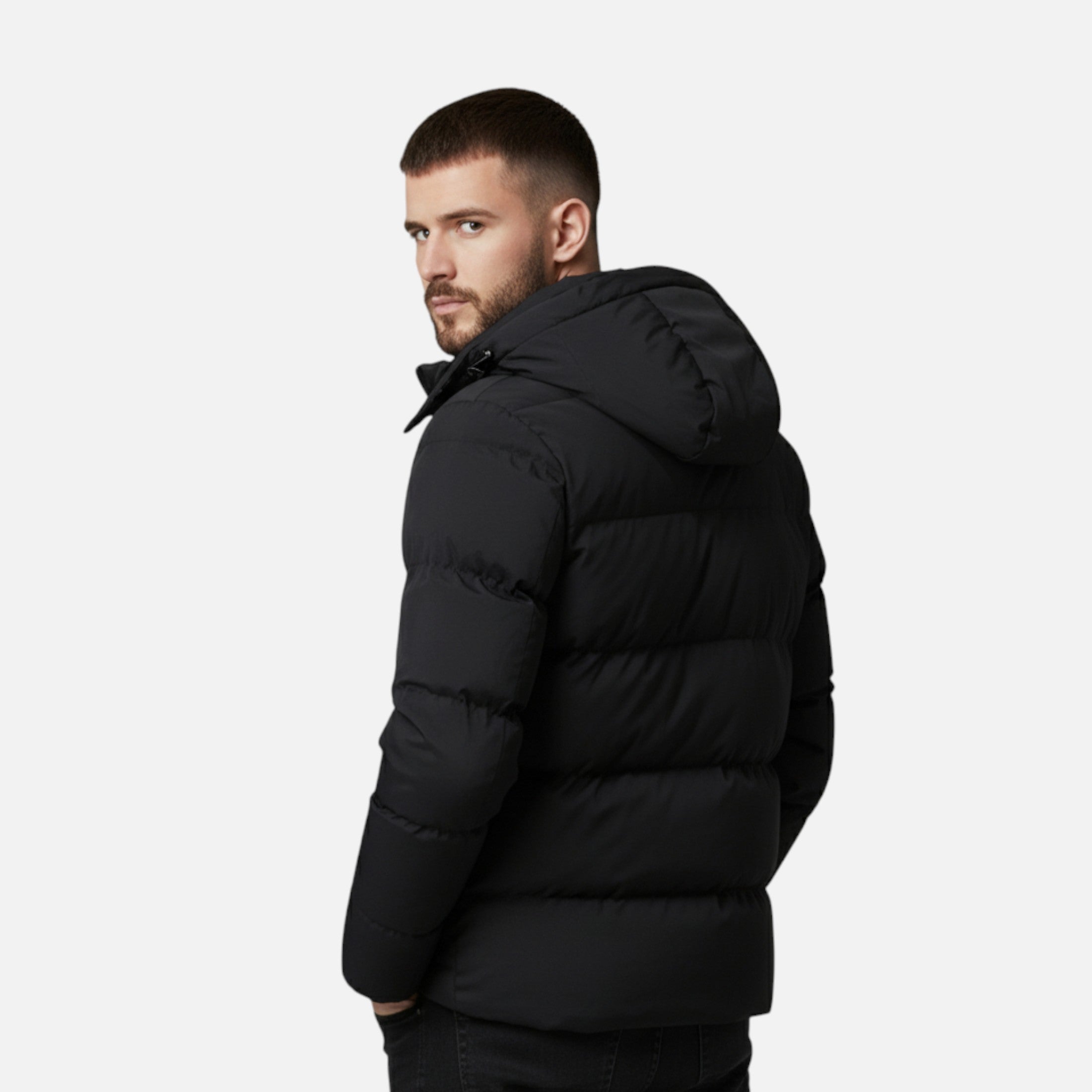 Men’s Hooded Puffer Jacket – Timeless Cold Weather Layer